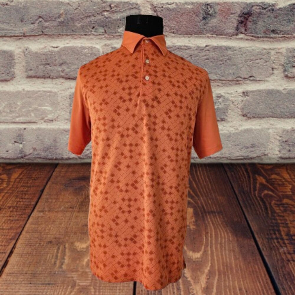 GREG NORMAN MEN SHORT SLEEVE POLO SHIRT - SIZE MEDIUM